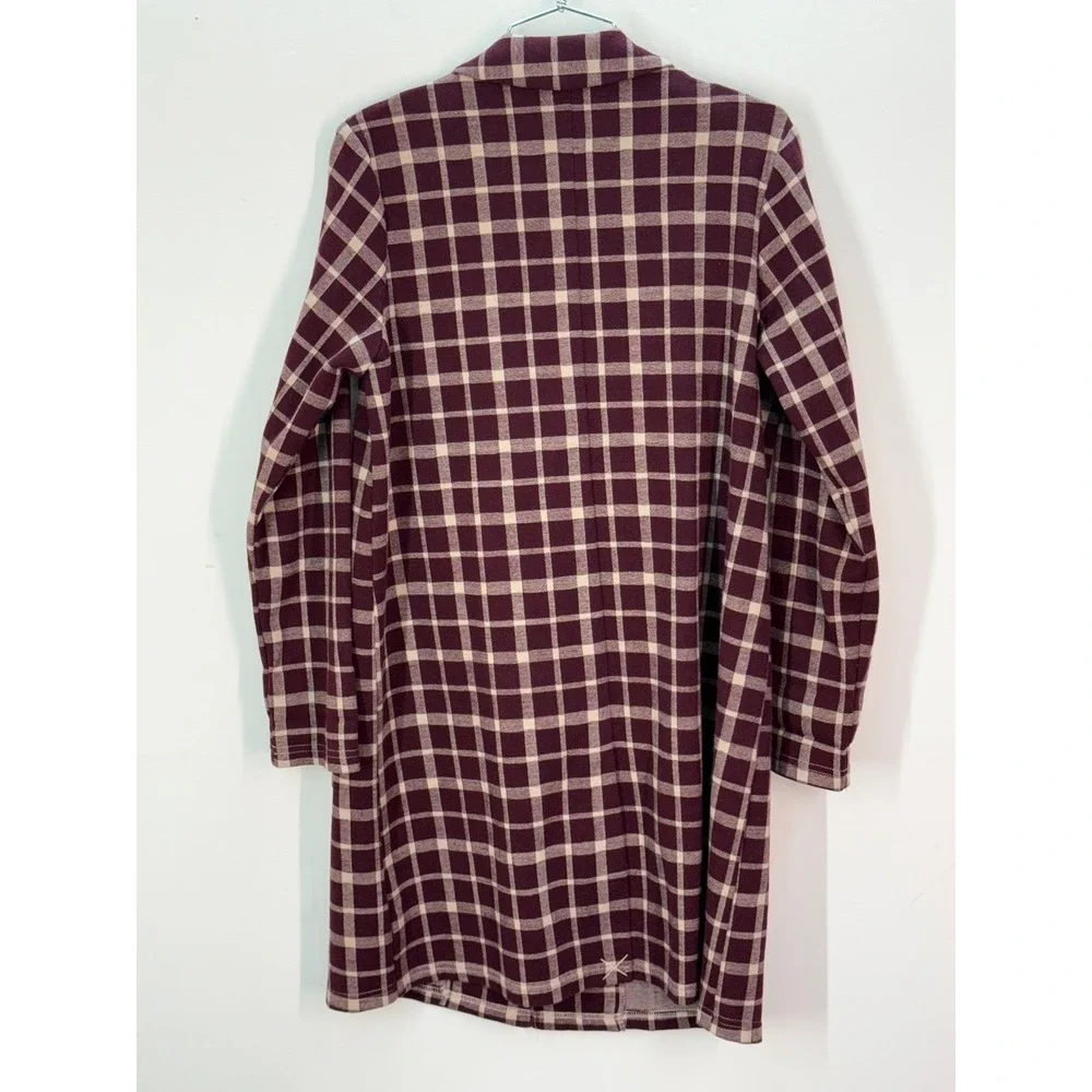 Plaid shacket Medium Harlyn‎ light weight blazer long